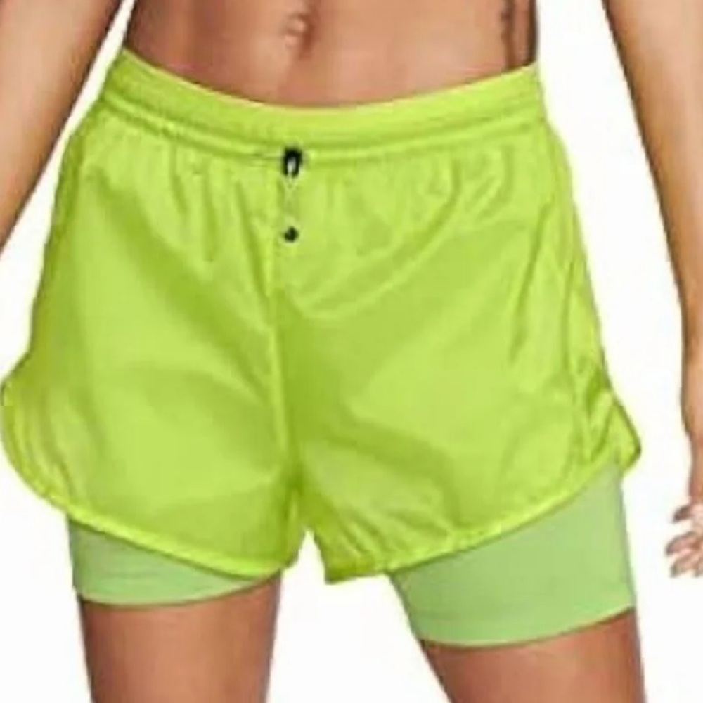 Nike Size XS Atomic Green Vivid Icon Clash tempo Luxe Running Shorts